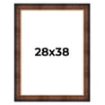 thumbnail image 1 of 28x38 Frame Brown Walnut Gold Ornate Trim Solid Wood Plein Air Picture Frame | 3 Inch Moulding, 1 of 8