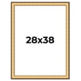 thumbnail image 1 of 28x38 Frame Gold Plein Aire Solid Wood Picture Frame Width 2 Inches | Interior Frame Depth 0.5, 1 of 8