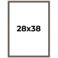 thumbnail image 1 of 28x38 Frame Silver Real Wood Picture Frame Width 1.25 Inches | Interior Frame Depth 0.5 Inches |, 1 of 8