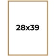 thumbnail image 1 of 28x39 Frame Beaded Gold Solid Wood Picture Frame | 0.75 Inches Moulding Width | Liscio Oro, 1 of 8