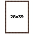 thumbnail image 1 of 28x39 Frame Brown Burl Real Wood Picture Frame Width 1.625 Inches | Interior Frame Depth 0.5 Inches, 1 of 8