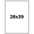 thumbnail image 1 of 28x39 Frame Silver Inner Slope Bevel Picture Frame | 1 Inch Moulding Width | 0.75 Inch Rabbet Depth, 1 of 8