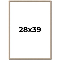 28x39 Frame Silver Real Wood Picture Frame Width 0.75 Inches | Interior Frame Depth 0.5 Inches |