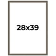 thumbnail image 1 of 28x39 Frame Silver Real Wood Picture Frame Width 1.25 Inches | Interior Frame Depth 0.5 Inches |, 1 of 8