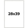 thumbnail image 1 of 28x39 Frame White Real Wood Picture Frame Width 0.75 inches | Interior Frame Depth 0.5 inches |, 1 of 8