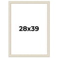thumbnail image 1 of 28x39 Frame White Real Wood Picture Frame Width 1.75 inches | Interior Frame Depth 0.5 inches |, 1 of 8