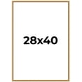 thumbnail image 1 of 28x40 Frame Beaded Gold Solid Wood Picture Frame | 0.75 Inches Moulding Width | Liscio Oro, 1 of 8