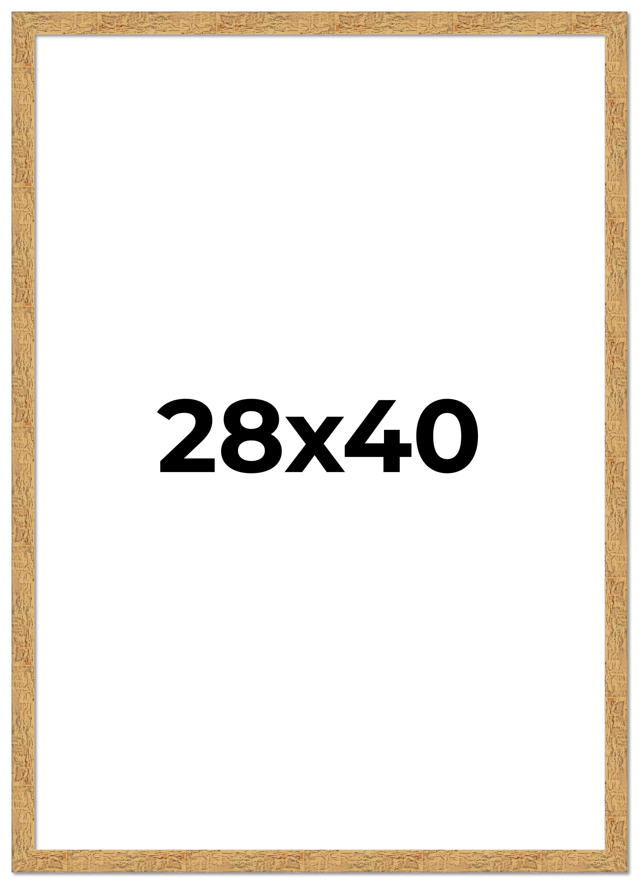 28x40 Frame Beige Real Wood Picture Frame Width 1.25 inches | Interior ...