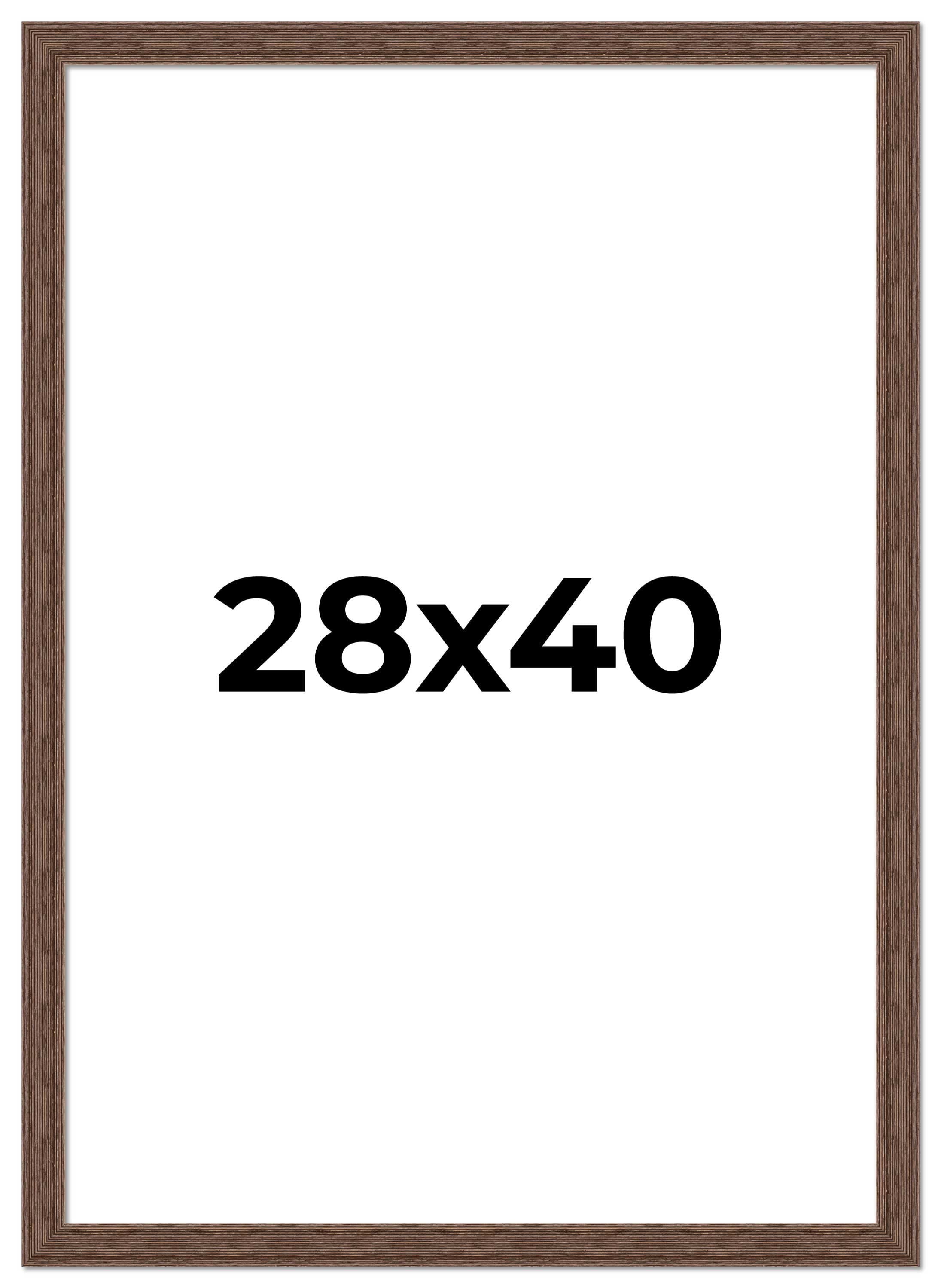 28x40 Frame Brown Distressed Barnwood Picture Frame | Rustic Farmhouse ...