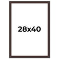 thumbnail image 1 of 28x40 Frame Brown Round Mahogany Solid Wood Picture Frame | 1.625 Inch Moulding Width | with UV, 1 of 8