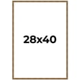 thumbnail image 1 of 28x40 Frame Gold Kingsley Distressed Solid Wood Picture Frame Width 0.75 Inches | Interior Frame, 1 of 8