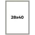 thumbnail image 1 of 28x40 Frame Grey Real Wood Picture Frame Width 1.25 inches | Interior Frame Depth 0.5 inches | Hans, 1 of 8