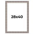 thumbnail image 1 of 28x40 Frame Grey Real Wood Picture Frame Width 2.75 Inches | Interior Frame Depth 0.5 Inches |, 1 of 8