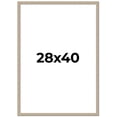 thumbnail image 1 of 28x40 Frame Grey Solid Wood Picture Frame Width 1 Inches | Interior Frame Depth 0.5 Inches |, 1 of 8