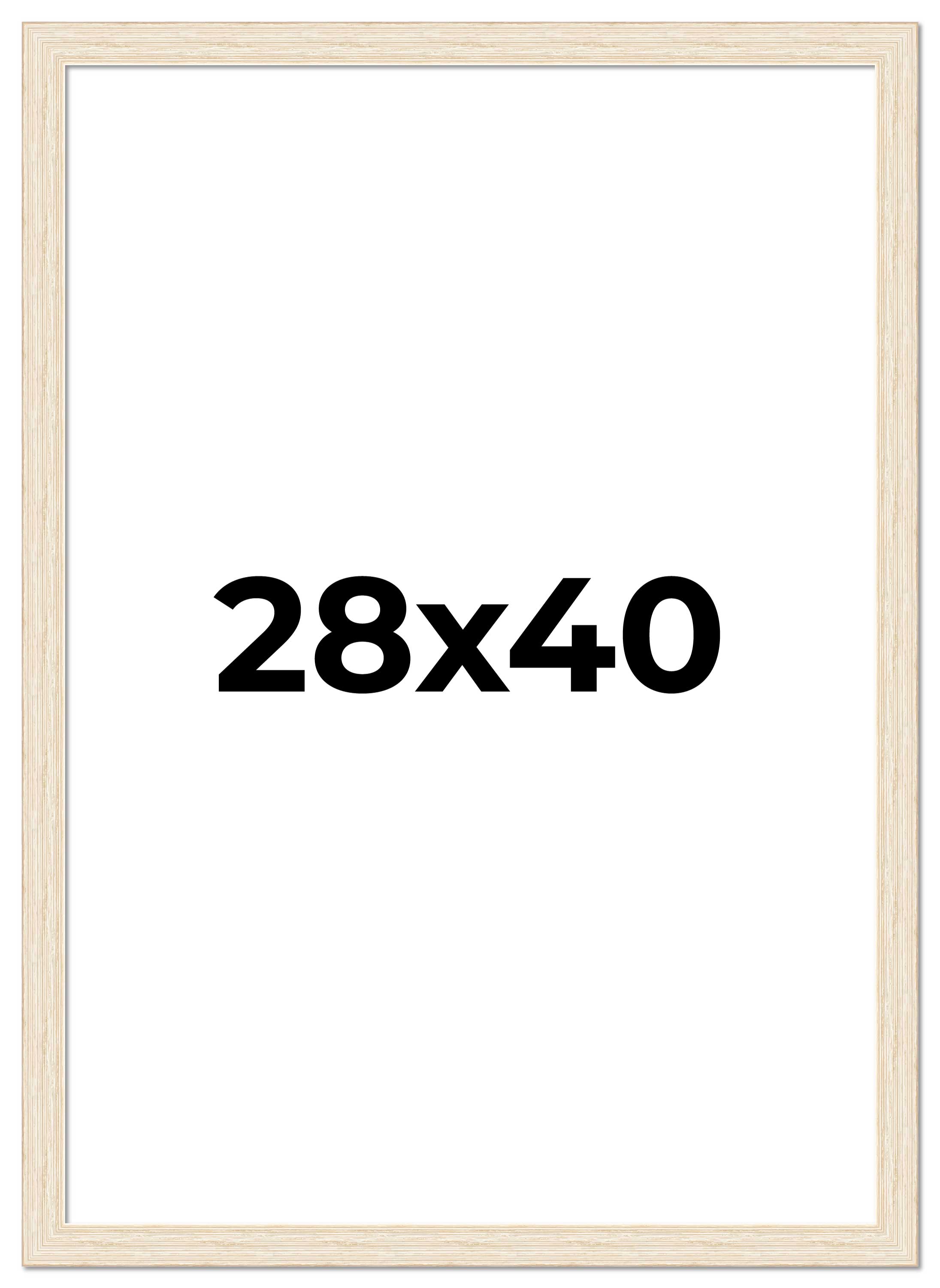 28x40 Frame White Barnwood Picture Frame Includes UV Acrylic Plexiglass ...