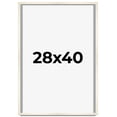 thumbnail image 1 of 28x40 Frame White Wheat Solid Wood Picture Frame | Moulding Width 0.75 Inches | Interior Depth 0.5, 1 of 8