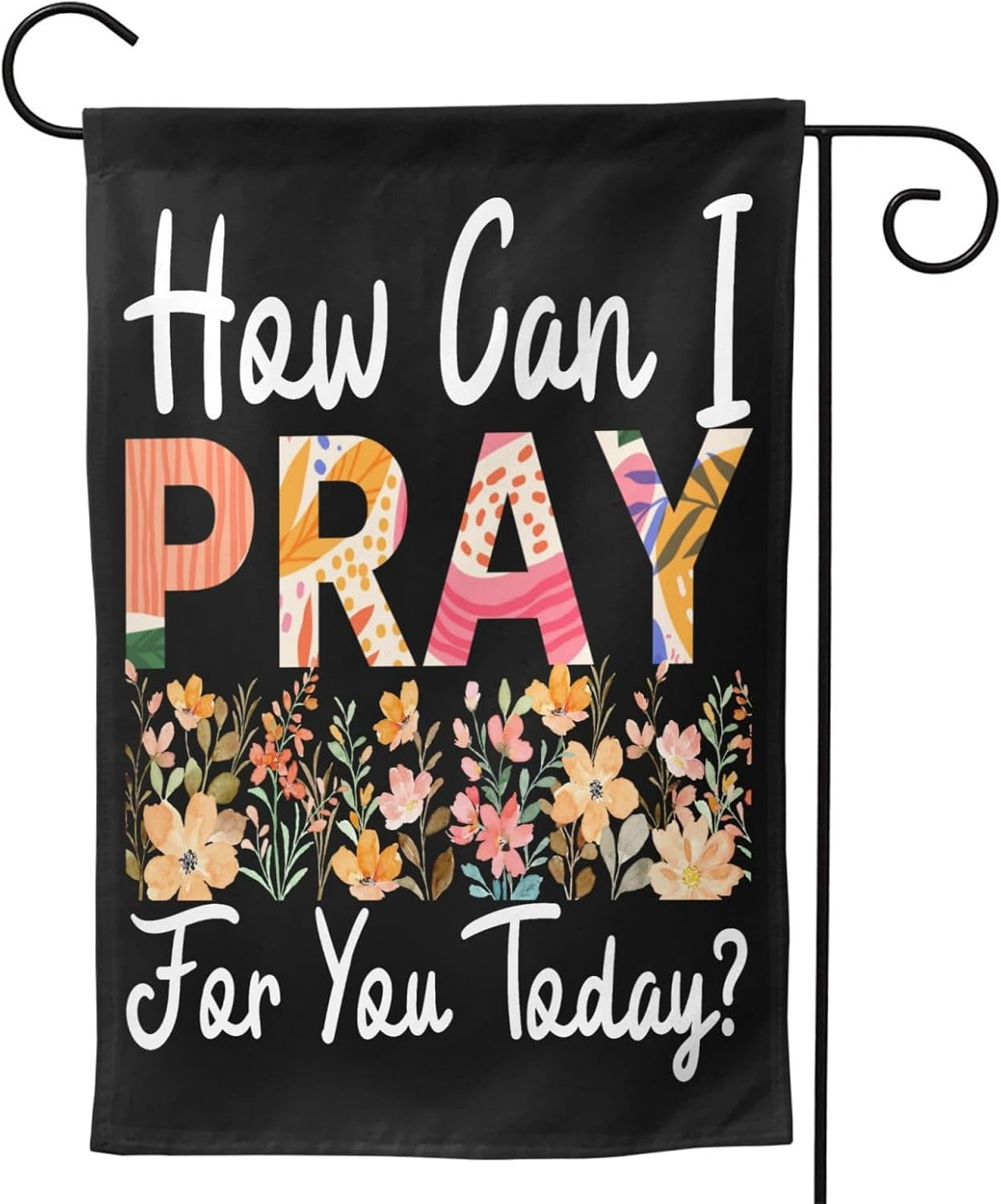 28x40 How Can I Pray For You Today Yard Flags Double-Sided Sign Holiday ...