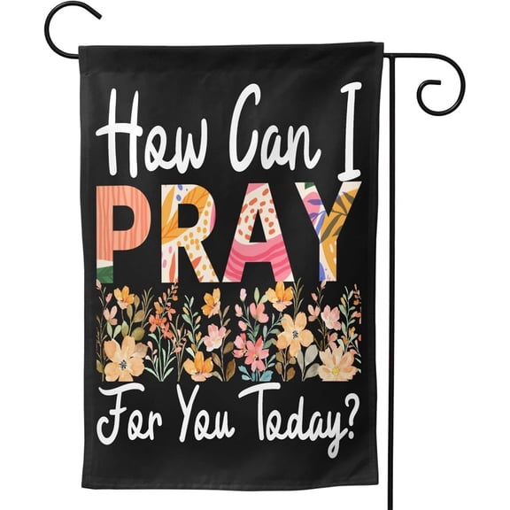 28x40 How Can I Pray For You Today Yard Flags Double-Sided Sign Holiday Party House Outdoor Home Banner