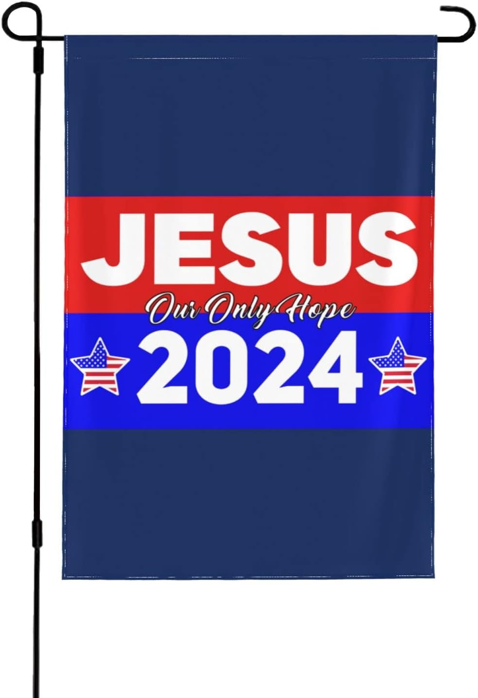 28x40 Jesus 2024 Our Only Hope Garden Flag Double Sided Christ Jesus ...