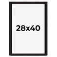 thumbnail image 1 of 28x40 Shadow Box Black Solid Wood Display Picture Frame | 1 Inch Rabbet Depth | | 1.375 Inch, 1 of 4