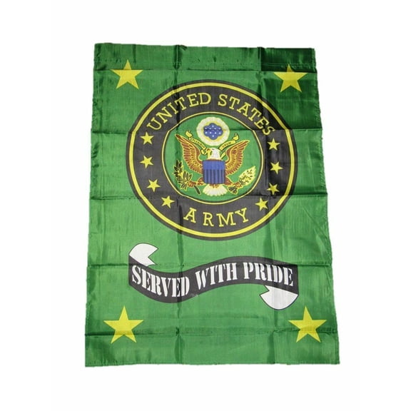 28x40 U.S. Army Served With Pride Green Sleeved Garden Flag 28"x40" nylon banner