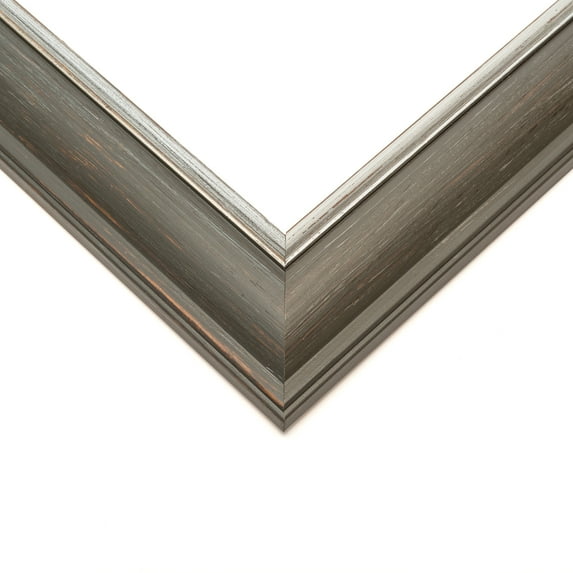 28x40 Weathered Black Picture Frame - UV Acrylic, Foam Board Backing, Hanging Hardware