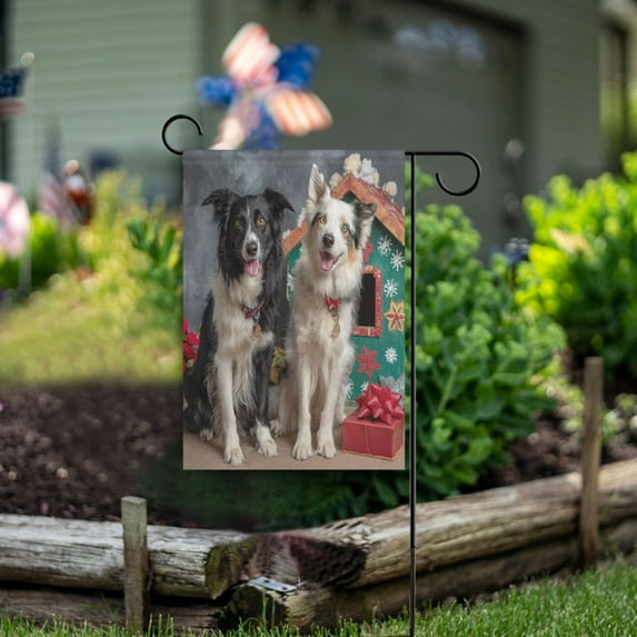 28x40 inch Double-Sided Garden Flags Banners Vibrant Outdoor Decor for House Patio Outdoor Dogs and Doghouses