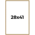 thumbnail image 1 of 28x41 Frame Beaded Gold Solid Wood Picture Frame | 0.75 Inches Moulding Width | Liscio Oro, 1 of 8