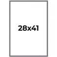 thumbnail image 1 of 28x41 Frame Blue Kingsley Pewter Solid Wood Picture Frame Width 0.75 Inches |Interior Depth 0.5, 1 of 8