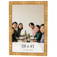 thumbnail image 1 of 28x41 Frame Gold Bamboo Solid Wood Picture Frame | 1 Inch Moulding Width | Interior Frame Depth, 1 of 8