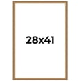 thumbnail image 1 of 28x41 Frame Gold Solid Wood Picture Frame Width 1.25 Inches | Interior Frame Depth 0.375 Inches |, 1 of 8