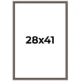 thumbnail image 1 of 28x41 Frame Silver Real Wood Picture Frame Width 1.25 Inches | Interior Frame Depth 0.5 Inches |, 1 of 8