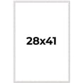 thumbnail image 1 of 28x41 Frame White Real Wood Picture Frame Width 0.75 inches | Interior Frame Depth 0.5 inches |, 1 of 8