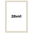 thumbnail image 1 of 28x41 Frame White Real Wood Picture Frame Width 1.75 inches | Interior Frame Depth 0.5 inches |, 1 of 8