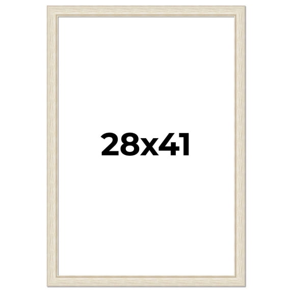 28x41 Frame White Real Wood Picture Frame Width 1.75 inches | Interior Frame Depth 0.5 inches |