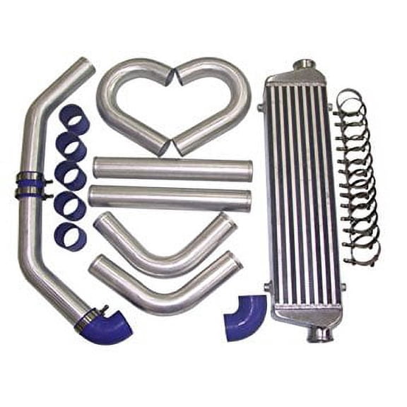 28x5.5x2.5 inch Universal Intercooler + 2 inch Piping Kit ECLIPSE TALON 1G 2G DSM