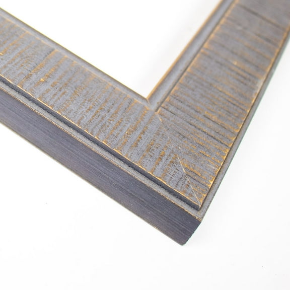 28x5 Frame Grey Solid Wood Picture Frame Width 1.625 Inches | Interior Frame Depth 0.5 Inches |