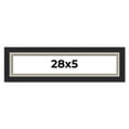 thumbnail image 1 of 28x5 IN Frame Black Real Wood Picture Frame Width 2.25 Inches | Interior Frame Depth 0.5 Inches |, 1 of 8