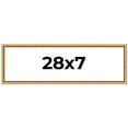 thumbnail image 1 of 28x7 Frame Beaded Gold Solid Wood Picture Frame | 0.75 Inches Moulding Width | Liscio Oro, 1 of 8
