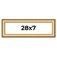 thumbnail image 1 of 28x7 Frame Gold Plein Aire Solid Wood Picture Frame Width 2 Inches | Interior Frame Depth 0.5, 1 of 8