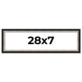 thumbnail image 1 of 28x7 Frame Silver Real Wood Picture Frame Width 1.25 Inches | Interior Frame Depth 0.75 Inches |, 1 of 8