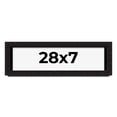 thumbnail image 1 of 28x7 Shadow Box Black Solid Wood Display Picture Frame | 1 Inch Rabbet Depth | | 1.375 Inch, 1 of 4