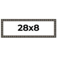 thumbnail image 1 of 28x8 Frame Black Brown Chestnut Mosaic Solid Wood Picture Frame | 1.125 Inch Moulding Width |, 1 of 8