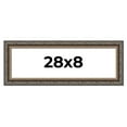 thumbnail image 1 of 28x8 Frame Black Real Wood Picture Frame Width 2 inches | Interior Frame Depth 0.5 inches | Fitz, 1 of 8