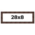 thumbnail image 1 of 28x8 Frame Brown Burl Real Wood Picture Frame Width 1.625 Inches | Interior Frame Depth 0.5 Inches, 1 of 8