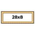 thumbnail image 1 of 28x8 Frame Gold Plein Aire Solid Wood Picture Frame Width 2 Inches | Interior Frame Depth 0.5, 1 of 8