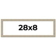 thumbnail image 1 of 28x8 Frame Grey Solid Wood Picture Frame Width 1 Inches | Interior Frame Depth 0.5 Inches |, 1 of 8