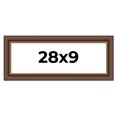 thumbnail image 1 of 28x9 Copper and Brown Real Wood Picture Frame Width 2 inches | Interior Frame Depth 0.5 inches |, 1 of 8