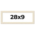 thumbnail image 1 of 28x9 Frame White Barnwood Picture Frame Includes UV Acrylic Plexiglass, Acid Free Foam Backing, 1 of 8