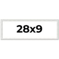 thumbnail image 1 of 28x9 Frame White Real Wood Picture Frame Width 0.75 inches | Interior Frame Depth 0.5 inches |, 1 of 8